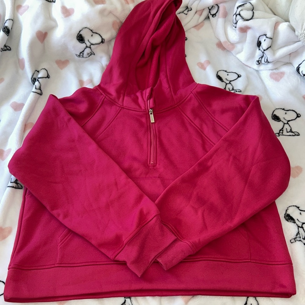 LASLULU Women’s Fleece Lined Cropped Hoodie